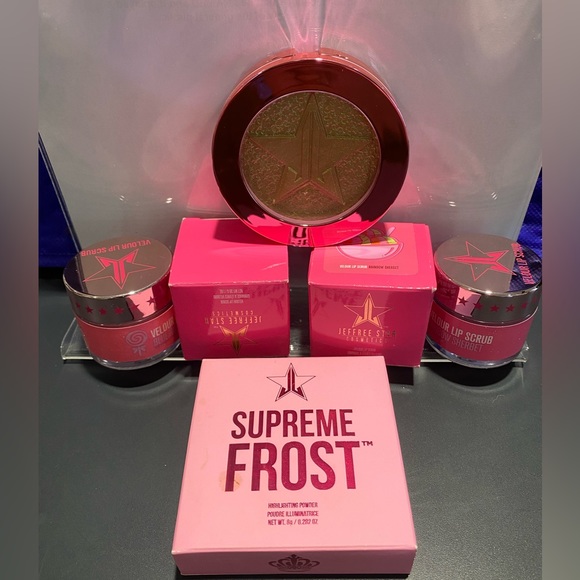 Jeffree star lip scrubs and shimmer highlighter - Picture 1 of 2